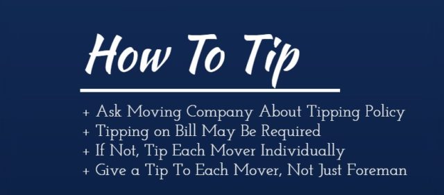 How to Tip Movers infographic