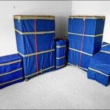 photo of furniture that is wrapped up